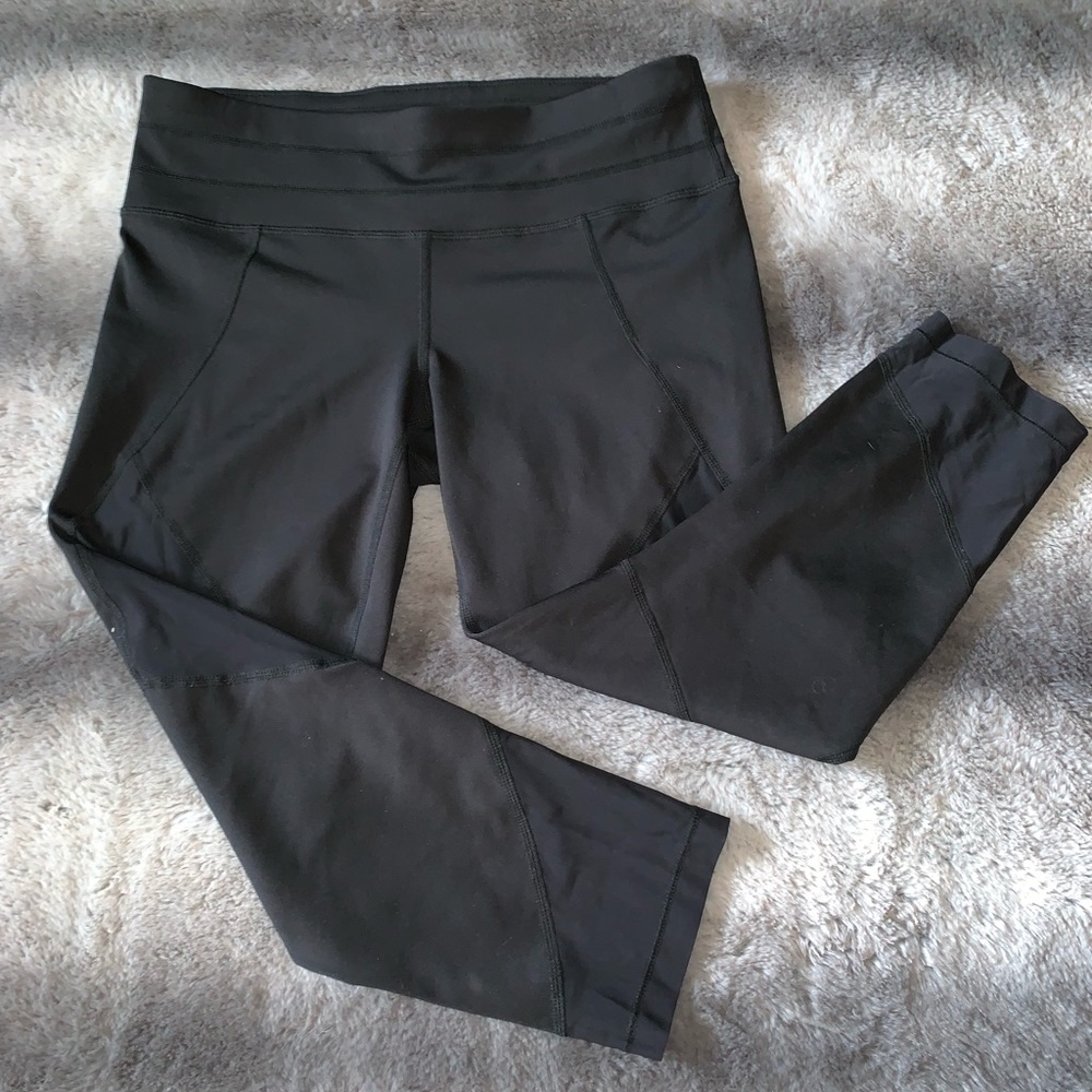 Athleta - Black Leggings with Mesh - Small